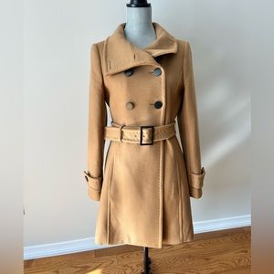 Aritzia Babaton Bromley Wool Coat in Camel